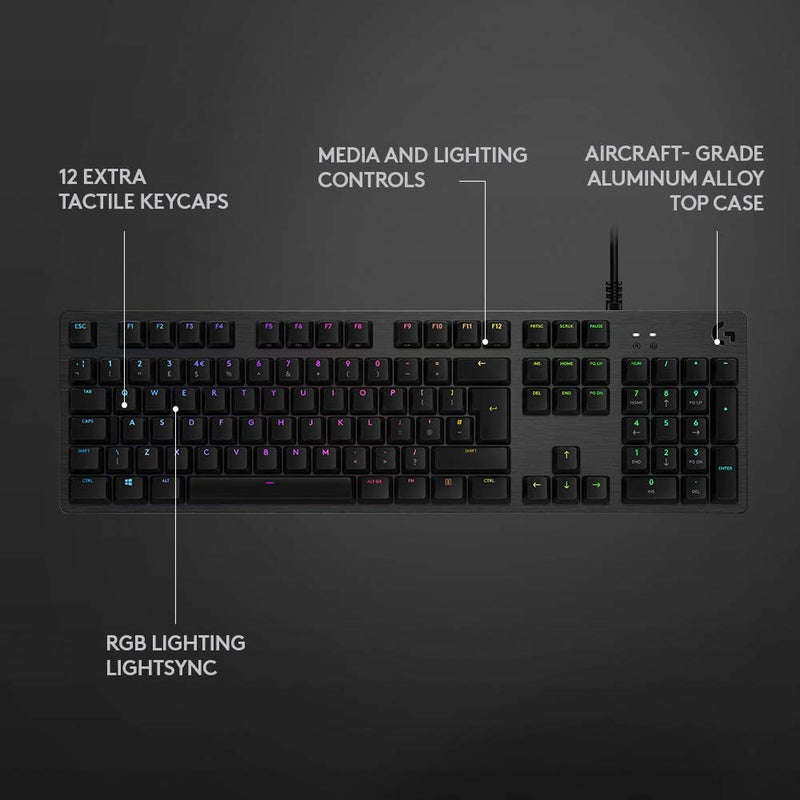 CLAVIER GAMING MÉCANIQUE G512 LIGHTSYNC RVB (Azerty Layout)